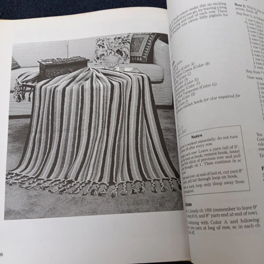 Weekend Crochet Afghans By Jean Leinhauser And Rita‎ Weiss Hardback, 1987